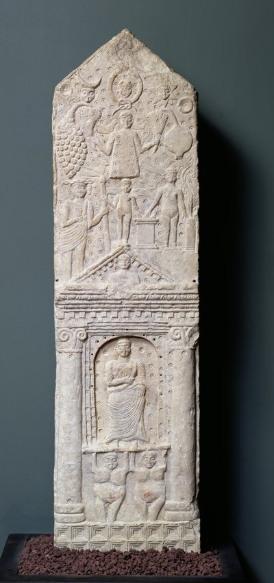 Votive stela dedicated to Saturn, from Maghroua, 2nd-3rd century by Roman